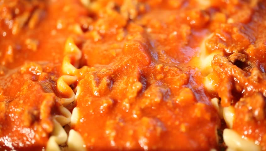 Making lasagna