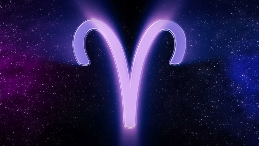 Aries - sign of the zodiac - Loop able background animation for home videos, vacation movies, business presentation and DVD or Blu-ray disc menus 