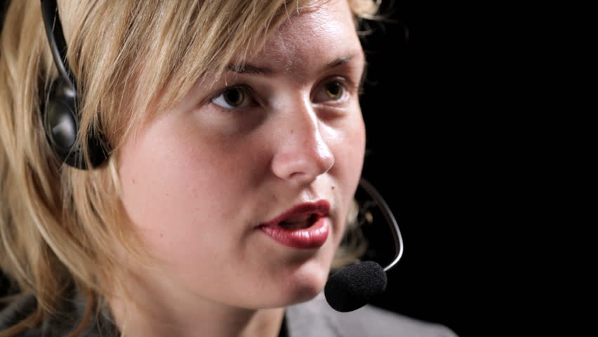 Girl in callcenter