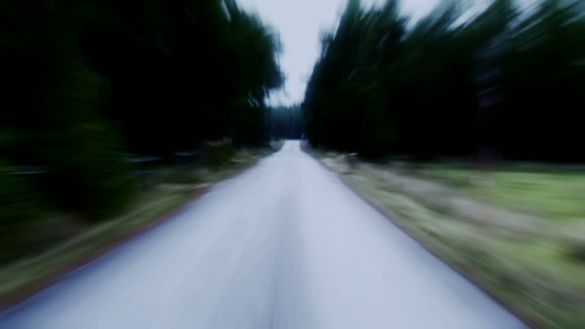 Driving on a country road