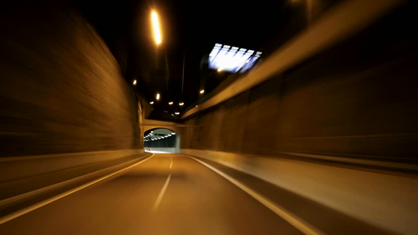 night driving urban city road