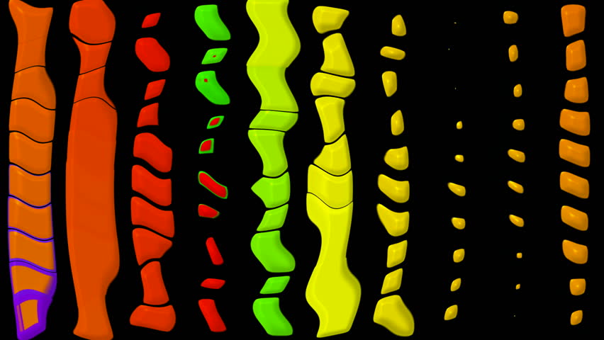 abstract color long twist shape