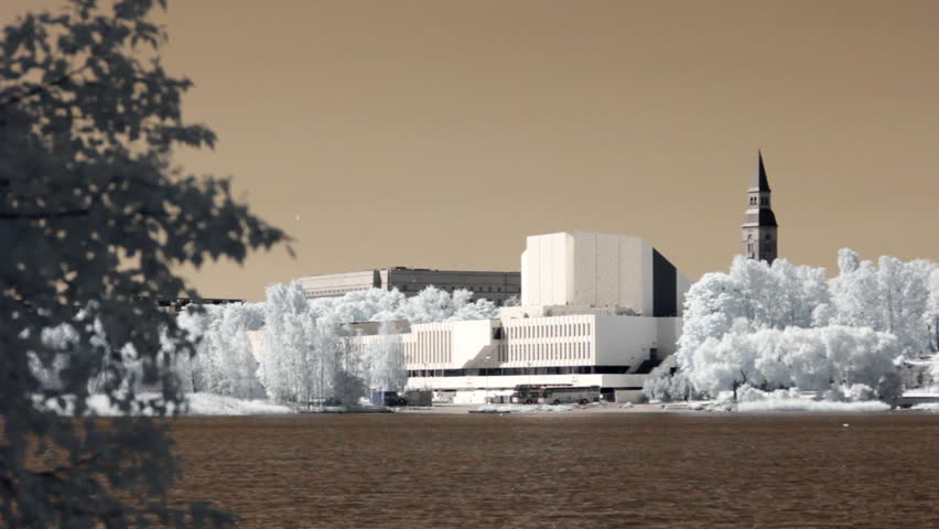 Infrared Finland: Finlandia Hall in Helsinki 1 