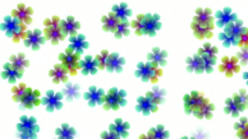 color wild flower flow background,scrub glass style 