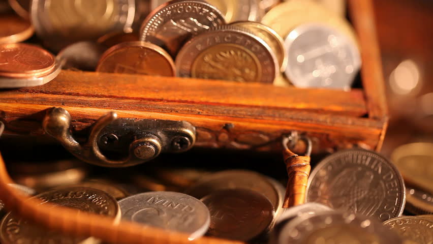 treasure of gold coins
