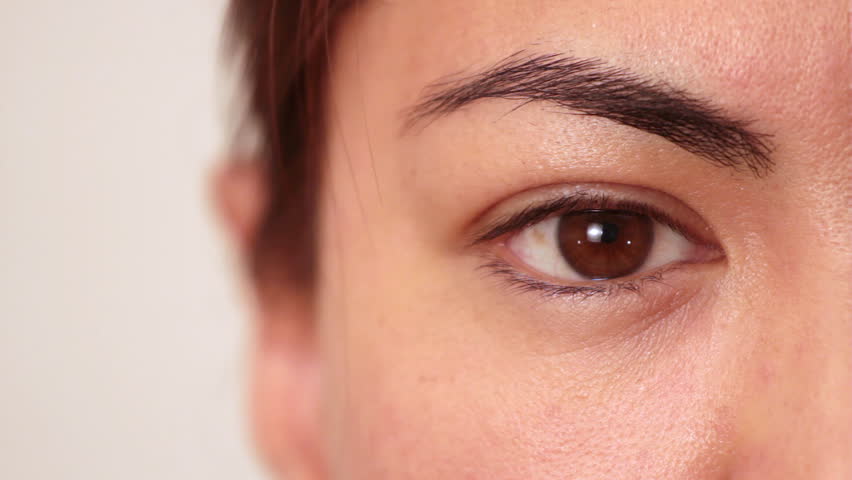 Eye closeup of an Asian female