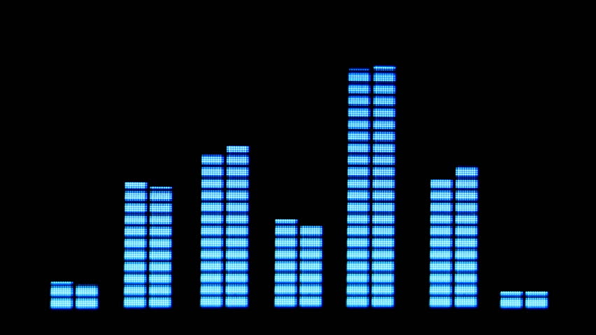 music graphic equalizers and audio analysis clip