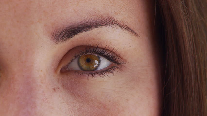 Close up of young woman's eye