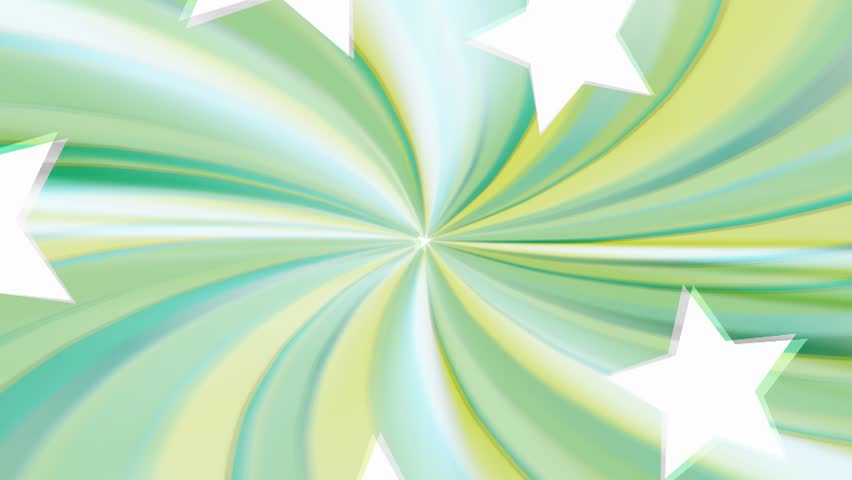 Seamless abstract sunburst with stars, Full HD 1920x1080 interlaced