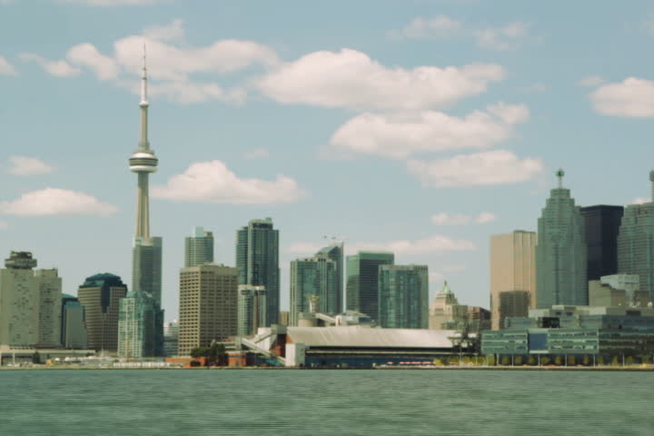 Postcard from Toronto. SD. Timelapse shot. Colour adjusted to look like a vintage postcard. Note: Some shake and water drop at middle of clip, but cool nonetheless! 