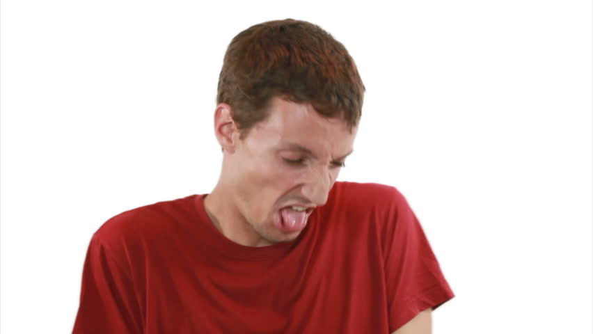 Something is very disgusting - guy is looking everywhere