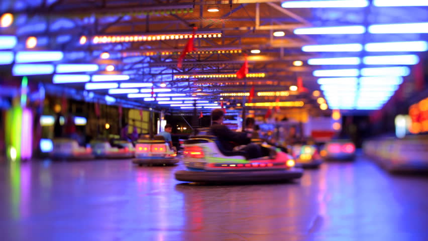 bumper cars at a carnival in spain