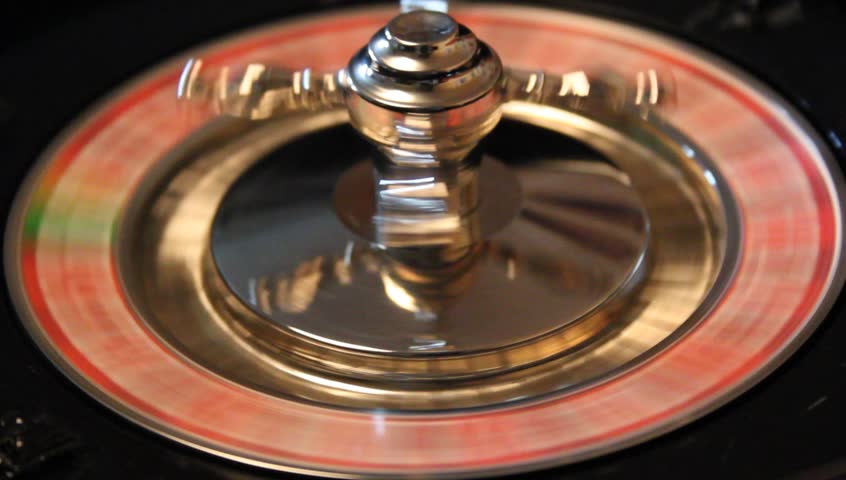 roulette disc is turning