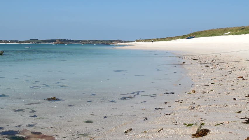Shallow sea St. Martin's Isles of Scilly.