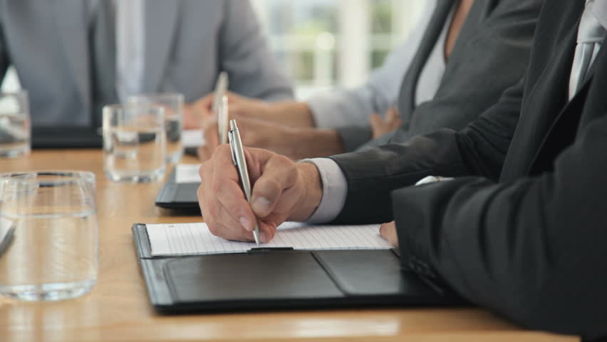 Business Meeting in a Boardroom