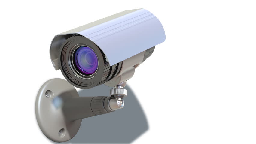 surveillance camera, loop-able 3d animation