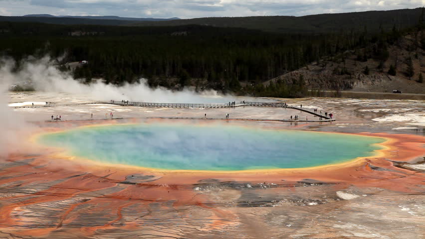 Grand Prismatic Spring in Yellowstone National Park 