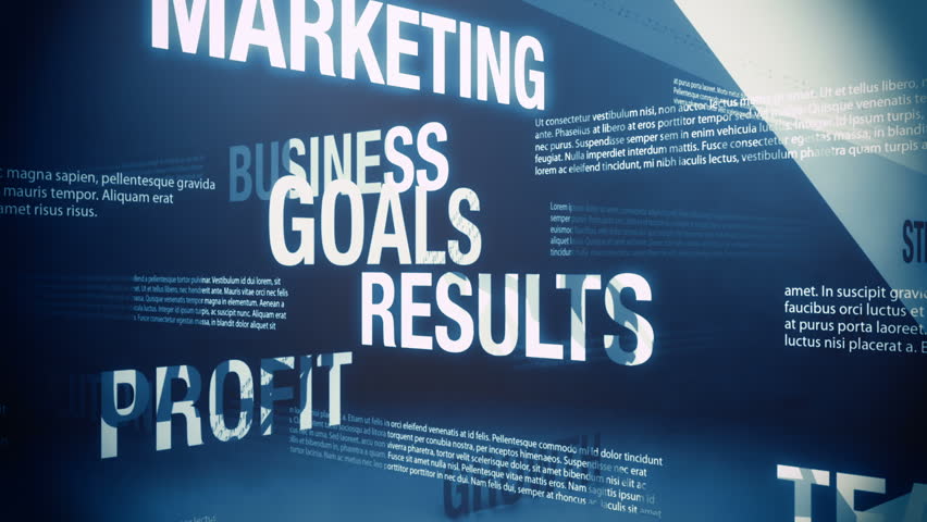 Business Related Words Background Loop