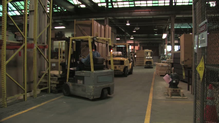 Forklifts in Factory