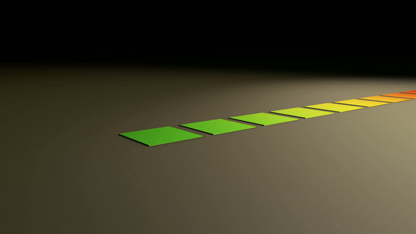 descending bar chart symbolizing negative development