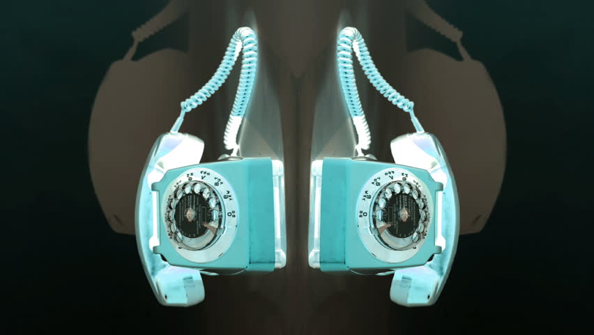 stopmotion of an old style telephone ringing
