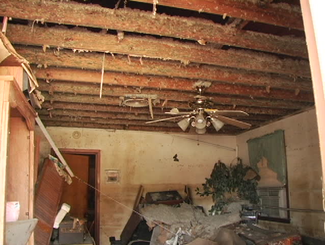 A home in St. Bernard Parish devastated by Hurricane Katrina.