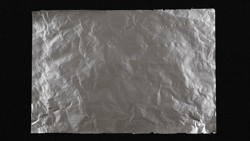 Sheet Of Aluminum Foil Is Stock Footage Video 100 Royalty Free