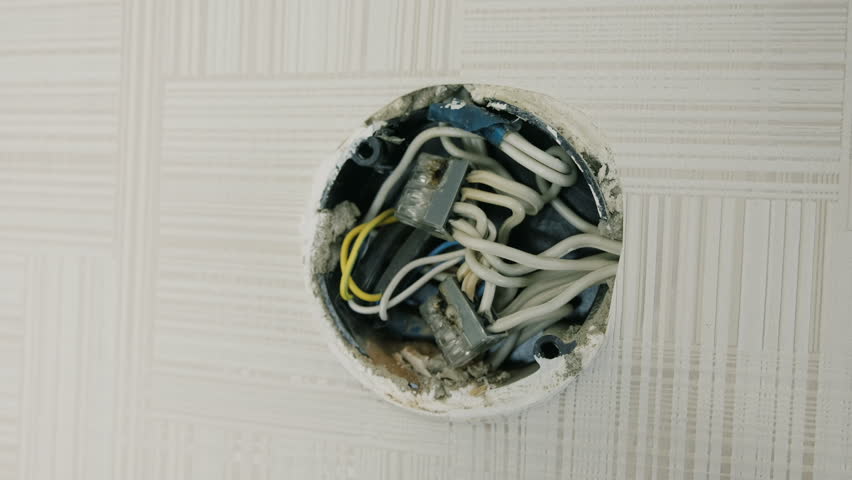 Close Up Electrical Junction Box On Stock Footage Video 100