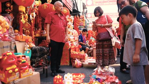 Bang Liao Shrine Phuket Town Stock Footage Video 100 Royalty