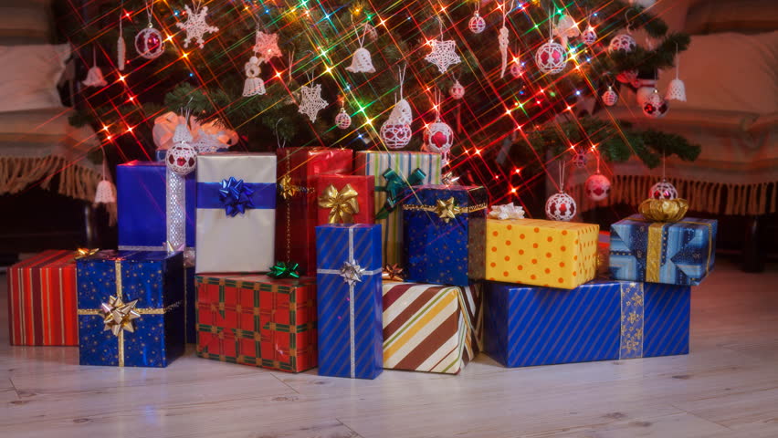 Lots of Colorful Presents Appearing Stock Footage Video (100% Royalty ...