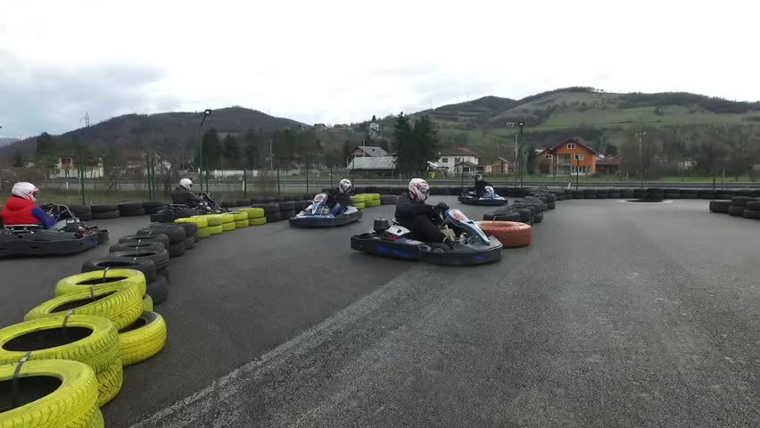 Kart Racing Or Karting Is Stock Footage Video 100 Royalty Free