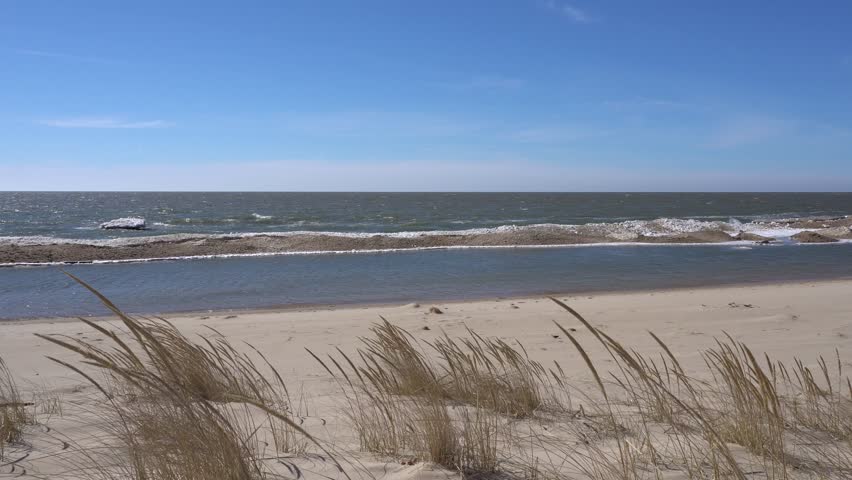 Winter and Icy Beach landscape with sky image - Free stock photo ...