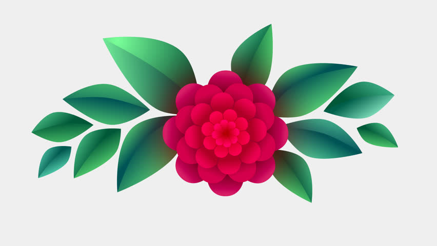 Download Vector Vector Animated Flower Blooms Stock Footage Video (100% Royalty-free) 1009838756 ...