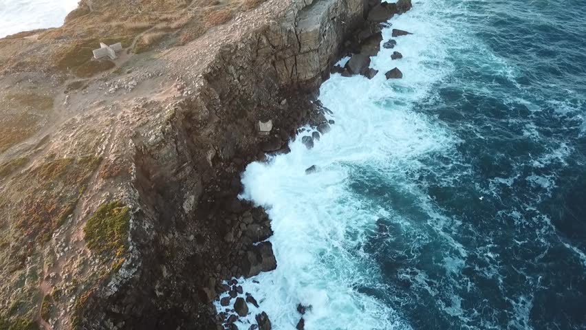  Sunset landscape at the Cliffs Peniche, Portugal image - Free stock ...