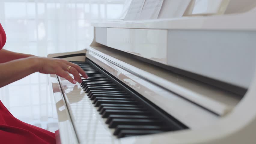 She can t play piano. Hot female Pianist.