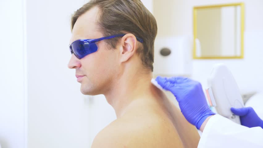 Mens Laser Hair Removal The Stock Footage Video 100 Royalty