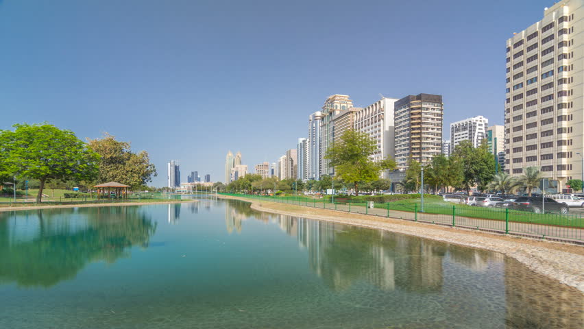 Corniche Boulevard Beach Park Along Stock Footage Video 100