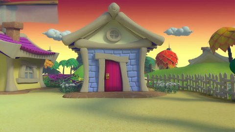Frontal View House Cartoon Farm Village Stock Footage Video (100%  Royalty-free) 1014122096 | Shutterstock