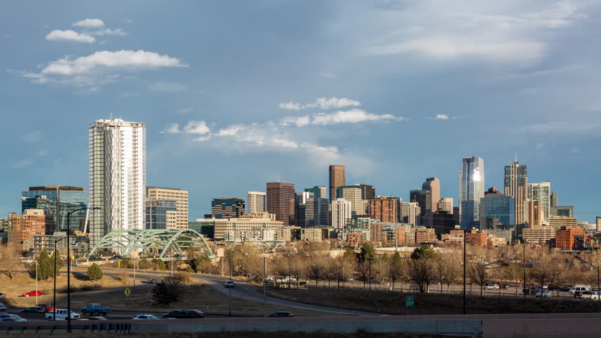 Night Time Cityscape and lights in Denver, Colorado image - Free stock ...