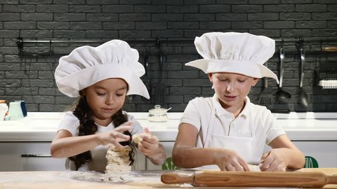 Adorable Preschool Kids Playing Real Stock Footage Video 100