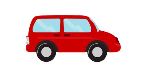 Cartoon Moving Red Car Stock Footage Video (100% Royalty-free) 1016450806 |  Shutterstock