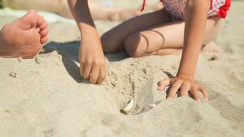 We were playing in the sand