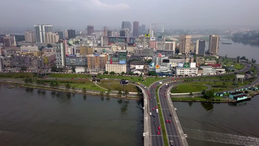 Abidjan Aerial View of Stock Footage Video (100 Royaltyfree
