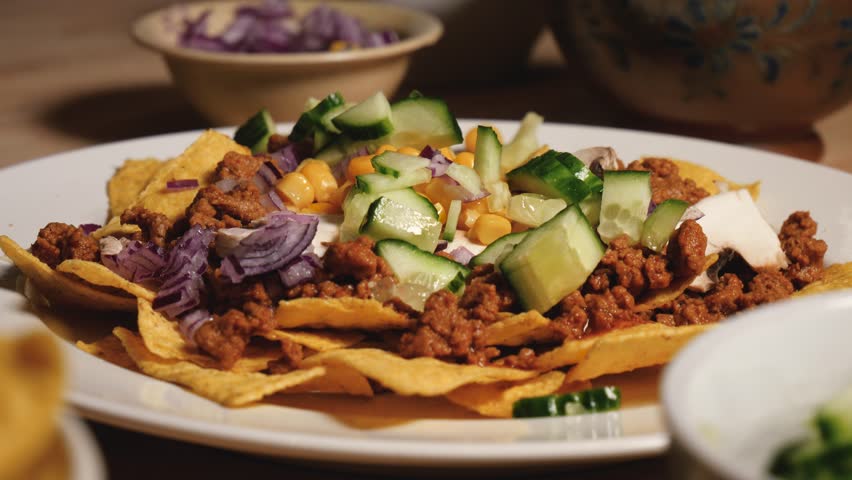 Tacos on a plate with peppers image - Free stock photo ...