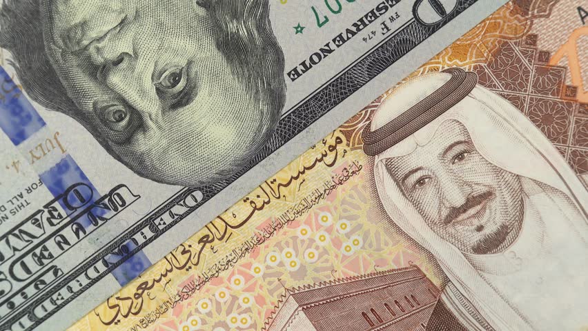 Saudi Arabia Riyal Against Us Stock Footage Video 100 Royalty