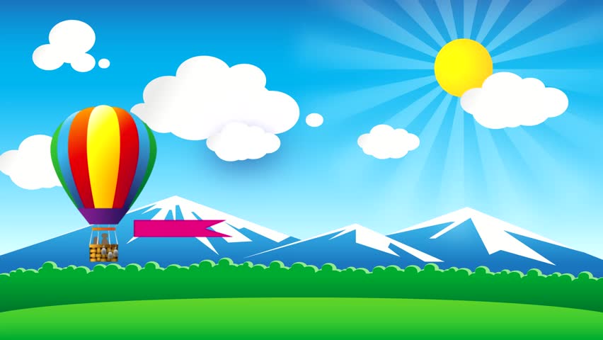 Balloon With A Developing Banner Stock Footage Video 100