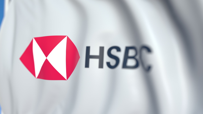 Flag With Hsbc Holdings Plc Stock Footage Video 100 Royalty - stock ticker roblox