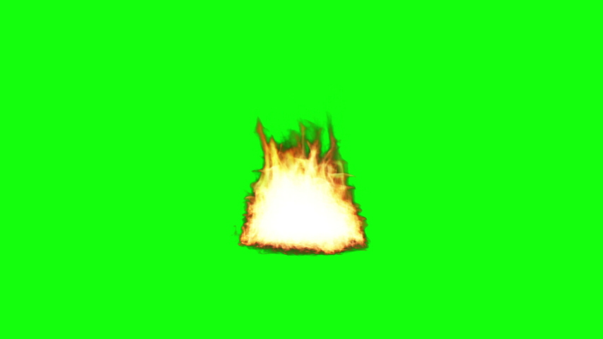 Green Screen Effect Fire Effect Stock Footage Video (100% Royalty-free ...