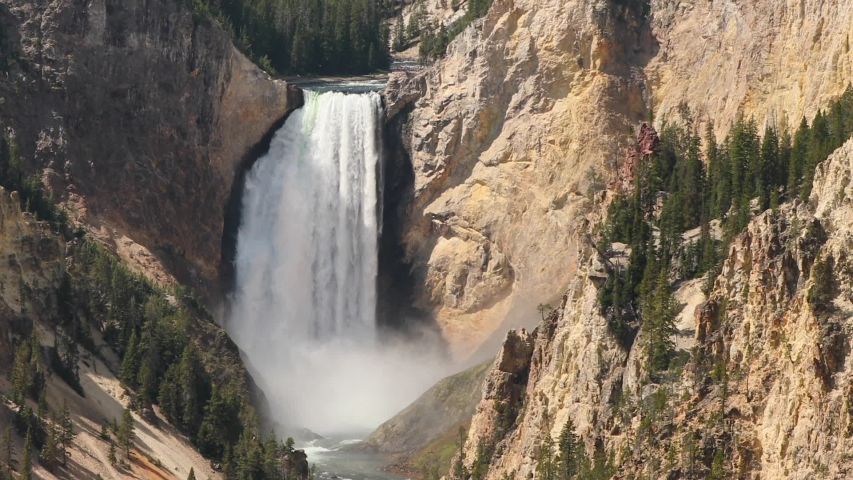 Upper Falls of the Yellowstone River waterfall