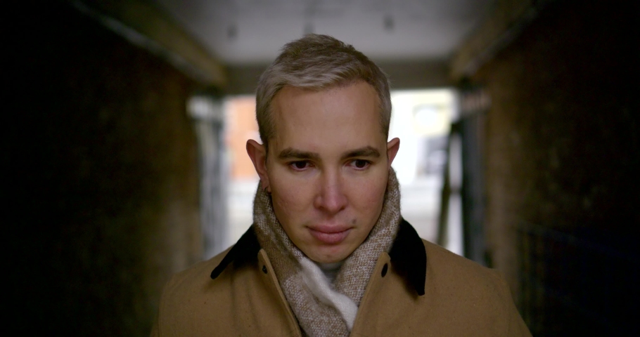 Portrait Of Handsome Successful Homosexual Stock Footage Video